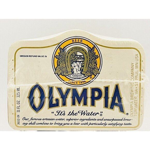 Vintage Olympia Beer Bottle Paper Labels Pack 11 oz Stubby Brewing Co. Tumwater - Picture 2 of 6